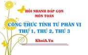 Tứ phân vị, Công thức tính tứ phân vị thứ nhất, thứ hai, thứ ba và ví dụ minh hoạ Toán thống kê
